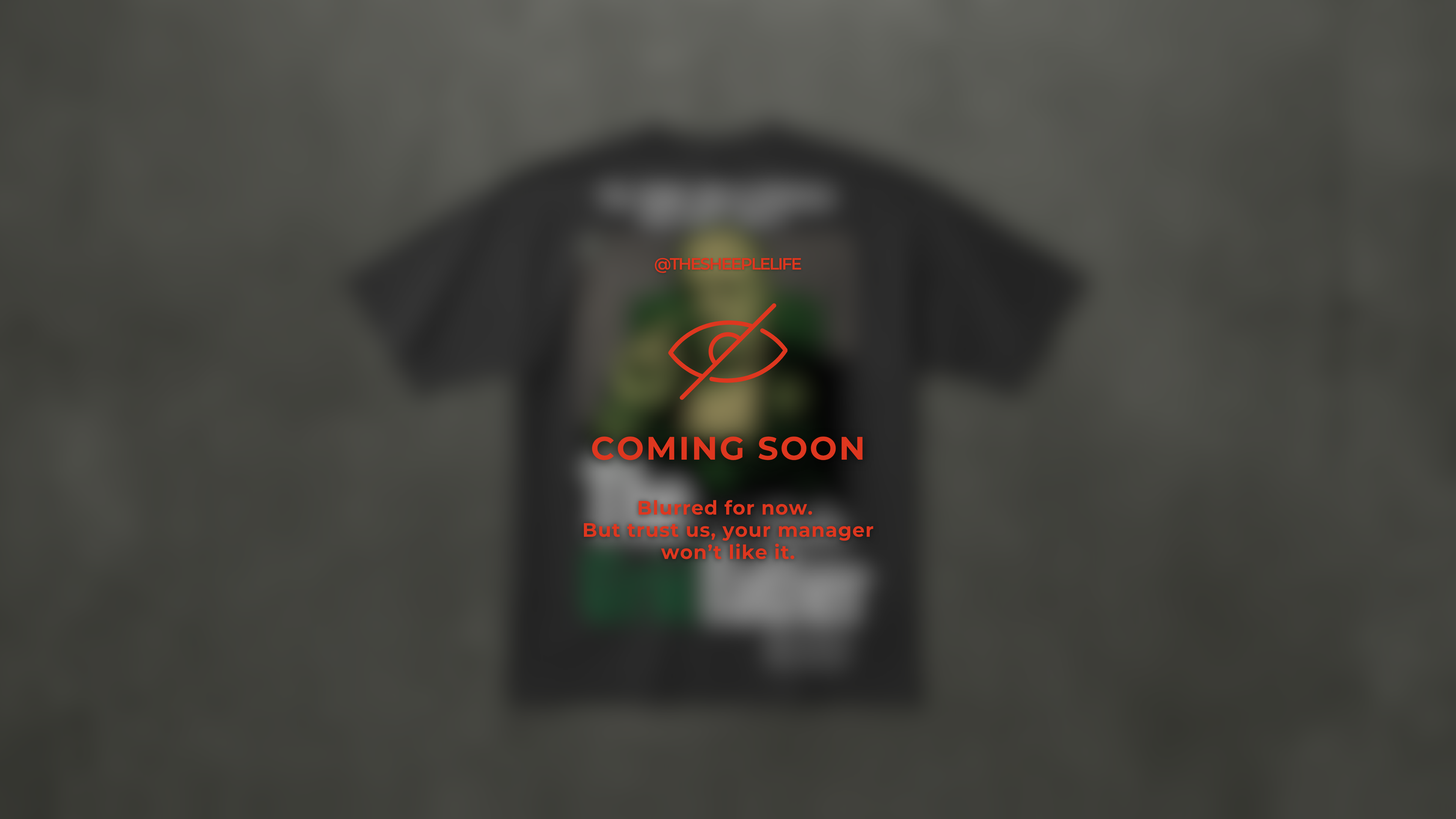 THE GRIDFATHER BLACK OVERSIZED T-SHIRT