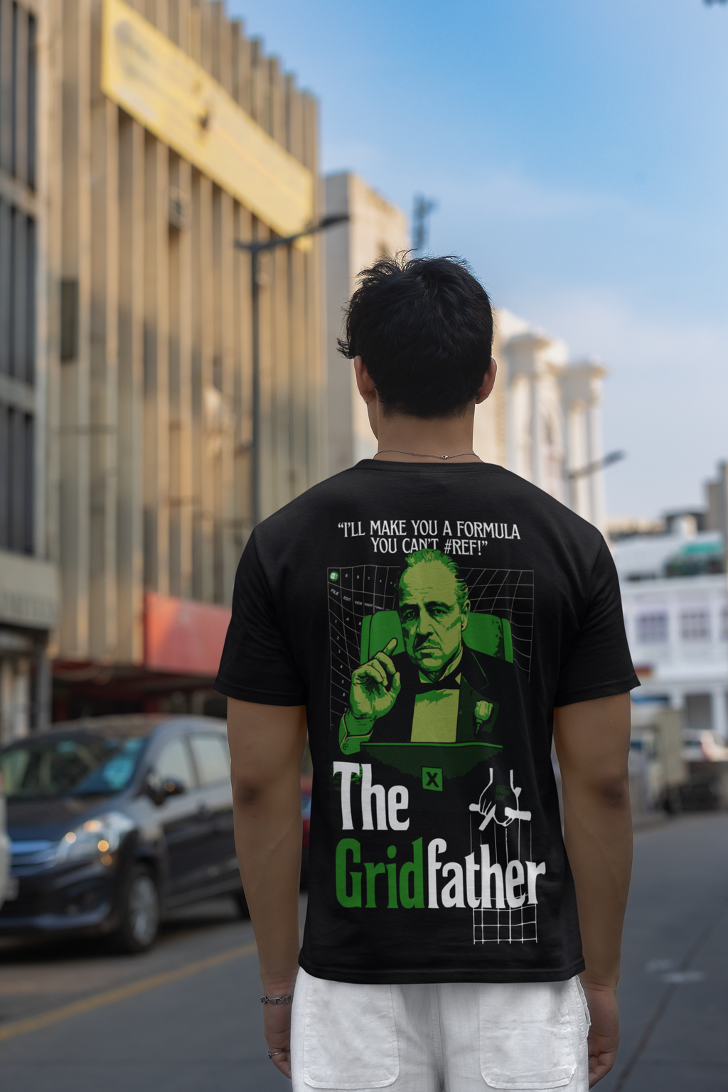 GRID FATHER OVERSIZED T-SHIRT